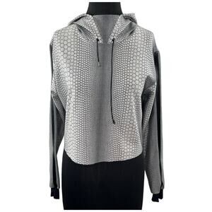 Ultracor x Christian Lacroix Pearl Hoodie Sweatshirt Pullover Gray Black XS RARE